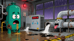 壓縮空氣系統雨季積水怎么辦？